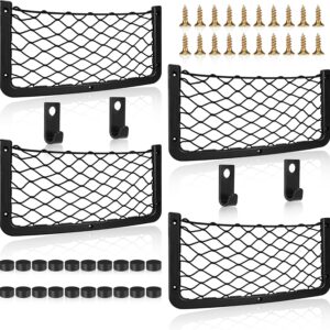 EINESIN 4 Filets de Rangement Auto & Camping-Car
