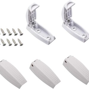 Greluma 5 Supports de Porte Camping-Car Blanc