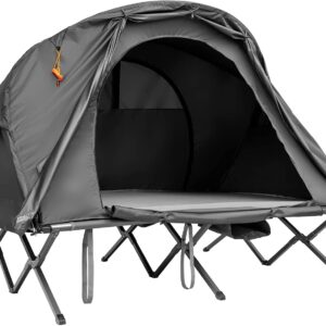 COSTWAY Lit de Camp 2 Pers. avec Tente & Matelas Auto-gonflant