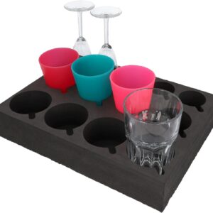 Porte-verres & bouteilles Caravane Cartrend – 13 supports antidérapants