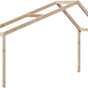 Toit de lit enfant vidaXL 203x80,5x142 cm bois massif