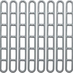 8 Échelles d'Auvent Caravane - Fixation Plastique Grise