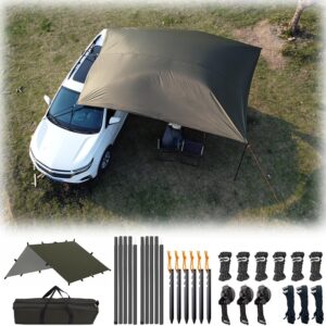 Auvent camping Top Lander 3x3m, abri solaire universel