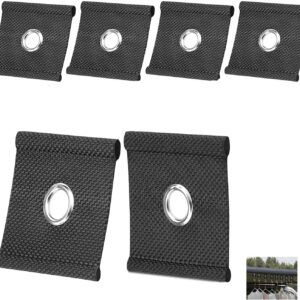 6 Crochets Caravane Noir 5-8mm Fixation Rapide 10.5kg
