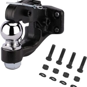 HEYOUTH Attelage remorque 8T - Boule 50mm - 4 trous
