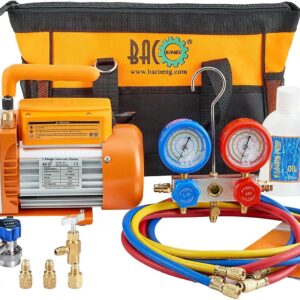BACOENG Pompe à vide climatisation R134A/R410A/R407C
