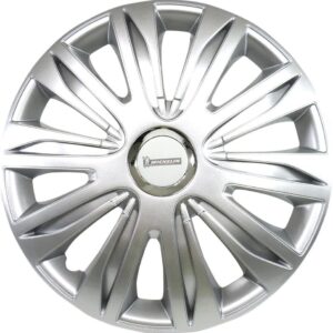 Set 4 enjoliveurs 15" Michelin NVS 42 chrome effet alu