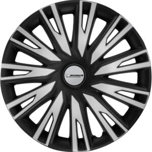 Set 4 Enjoliveurs 16'' MICHELIN COP Noir & Argent