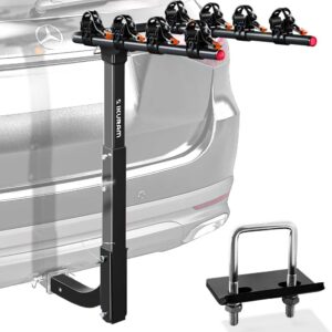 IKURAM R Porte-vélos 4 vélos Pliable Attelage 5,1 cm