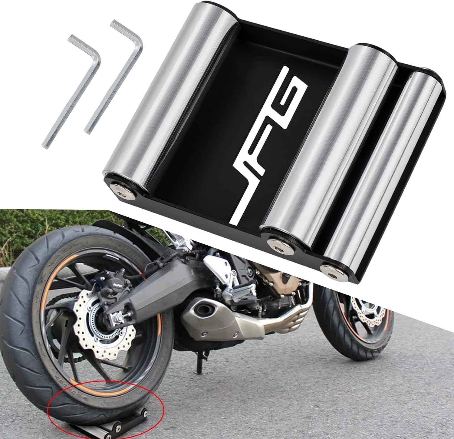 Support Rouleau Moto - Nettoyage & Entretien JFG RACING