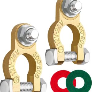 Cosses batterie 12V M8 laiton - Xibao 2 pièces