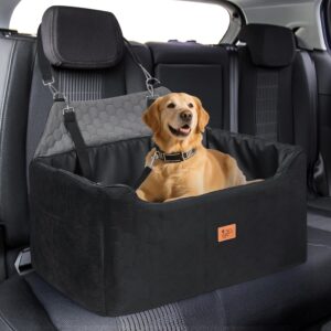 Siège Auto Chien 78x55cm - Rehausseur Lavable avec Laisse
