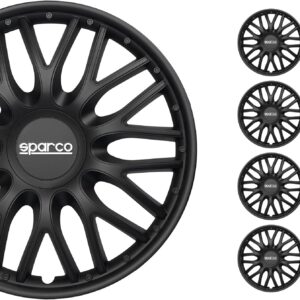 Sparco Enjoliveurs Roma 15" - Noir - Set 4 pièces
