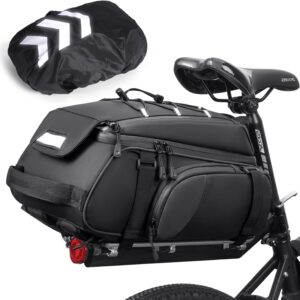 RAINSMORE Sacoche Vélo 4 en 1 15L - Imperméable & Réfléchissante
