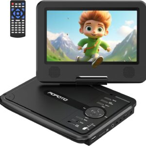 POFOTO Lecteur DVD 9,5" écran pivotant HD 7,5"