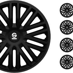Enjoliveurs Sparco Bergamo 14" Noir - Set 4 pièces