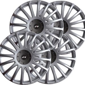 Lot 4 enjoliveurs 14" GP/14 Simoni Racing gris argenté