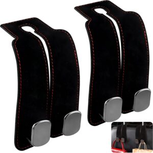 Lot de 2 crochets appuie-tête voiture noir Zescyha