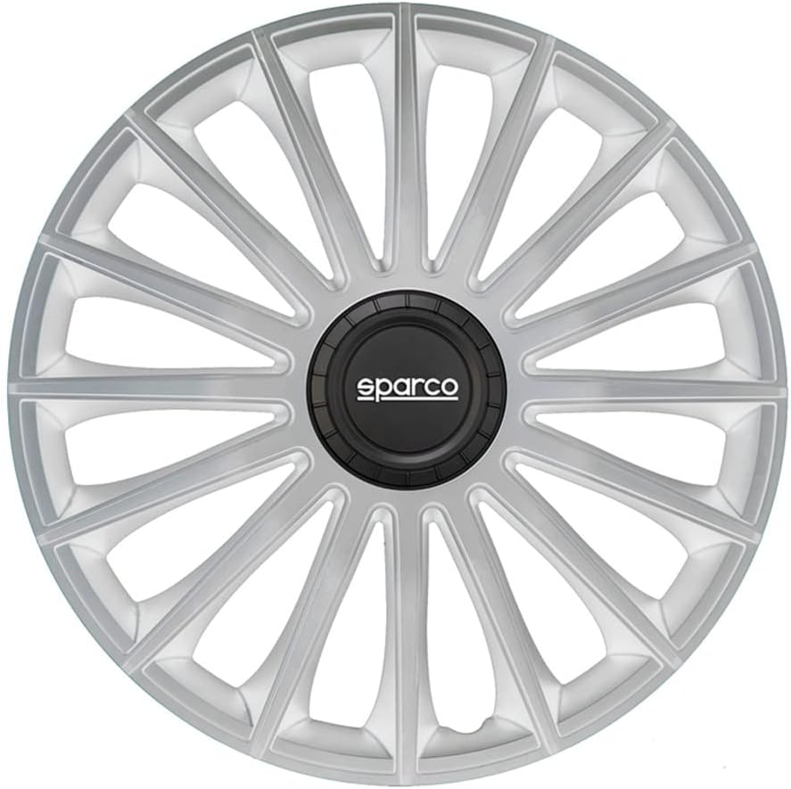 Enjoliveurs 13'' argent SPARCO - Jeu de 4 pièces