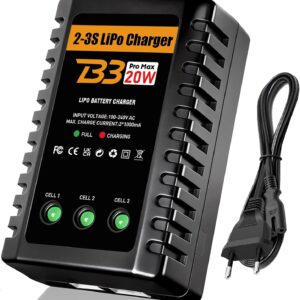 HTRC Chargeur Lipo 2S/3S 20W avec Équilibreur