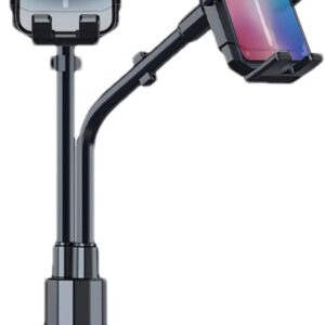 Support téléphone double bras pour voiture – Col de cygne flexible