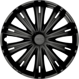 AUTO-STYLE Enjoliveurs Giga 16" Noir Mat - Pack de 4