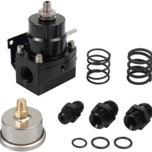 Kit régulateur pression carburant AN6/AN8 3-70PSI E85 noir