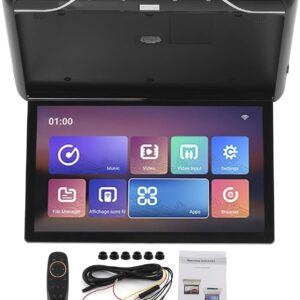 Akozon Lecteur DVD Plafond Auto 19" HDMI Android 9.0 Noir