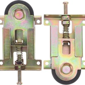 NUOBESTY 2 Roulettes Porte Coulissante Acier - Réglable