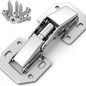 Lot de 8 charnières inox 105x44mm pour meubles