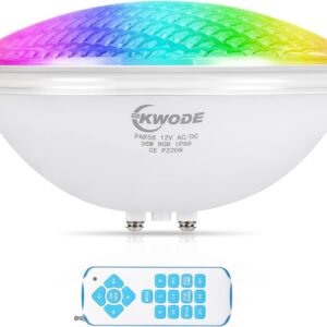Projecteur LED piscine RGB 36W KWODE IP68 télécommande