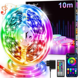Ruban LED 10M RGB Bluetooth Realky - Décoration Murale & Plafond