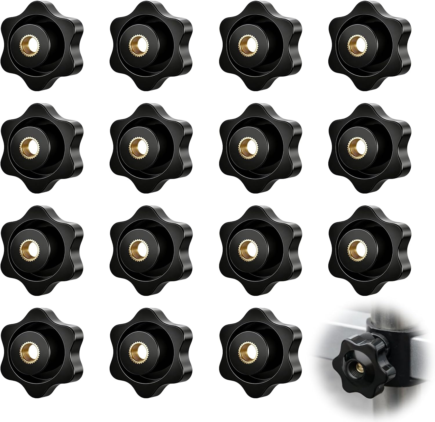 Boutons de serrage M10 15pcs - Polyvalents & robustes