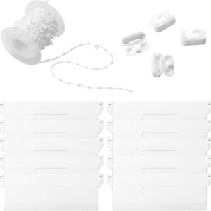 Lot de 10 rideaux lestés pour stores verticaux 127 mm