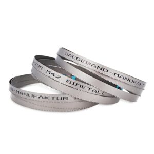Lot 3 lames scie ruban bimétal M42 HSS 1638 mm