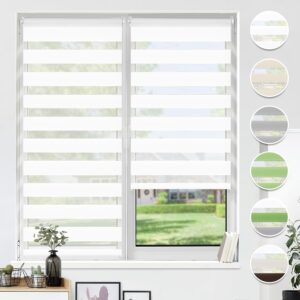 HOMEDEMO Store Enrouleur Jour Nuit 40x150 cm – Blanc
