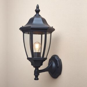 Applique murale extérieure E27 EBION étanche noir 60W