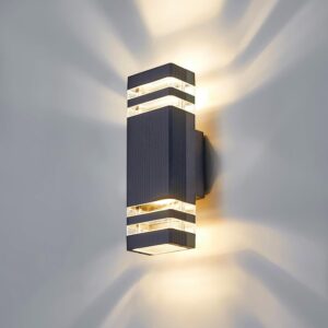 Applique murale LED extérieure IP65 – Éclairage design anthracite