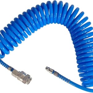 Tuyau Air Comprimé 6m PU - 5x8mm - 1/4" Bleu