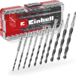Set Einhell S-CASE 10 mèches bois haute performance