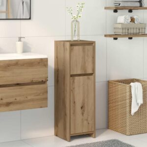 Armoire de bain chêne artisanal 30x30x95 cm - GeenYuu