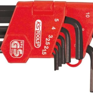 KS TOOLS - Jeu 9 clés mâles courtes 1,5-10 mm