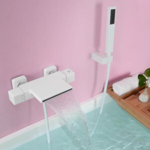 Mitigeur thermostatique cascade laiton blanc SHANFO