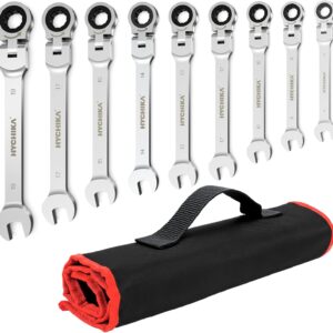 HYCHIKA Clés à Cliquet 9Pcs 6-19mm