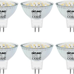 Ampoule LED GU5.3 5W (50W) - Lot de 6, 4000K, 12V