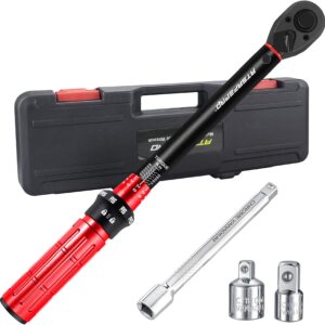 ATsafepro Clé Dynamométrique 3/8" 5-60 Nm avec Kit Complet