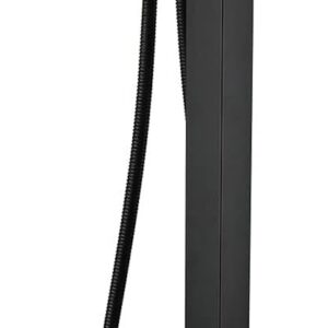 Robinet cascade baignoire noir mitigeur au sol