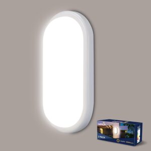 Plafonnier LED Ovale 18W IP65 Letlit - Blanc Neutre 4000K