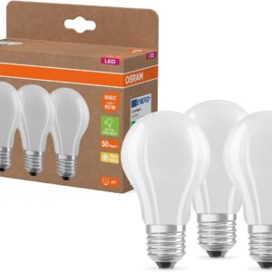 Osram Pack 3 LED 60W 4W Blanc Chaud E27