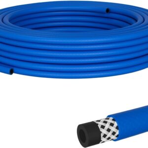 Lumonic 20m Tuyau air comprimé 6mm bleu - Résistant 20 bar